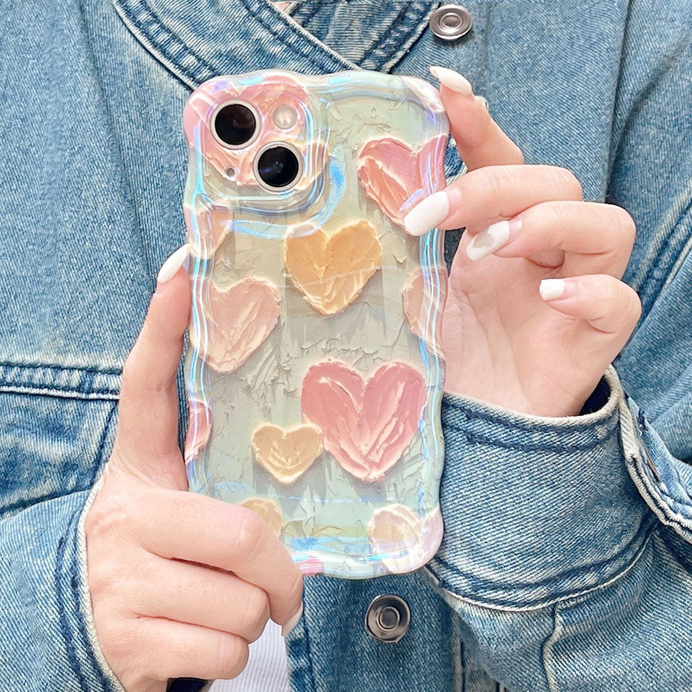 Oil painting heart iPhone case
