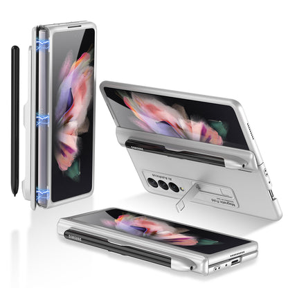 Magnetic Hinge Metal Holder S Pen Slot Case for Samsung Galaxy Z Fold3