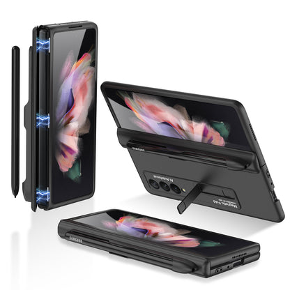 Magnetic Hinge Metal Holder S Pen Slot Case for Samsung Galaxy Z Fold3