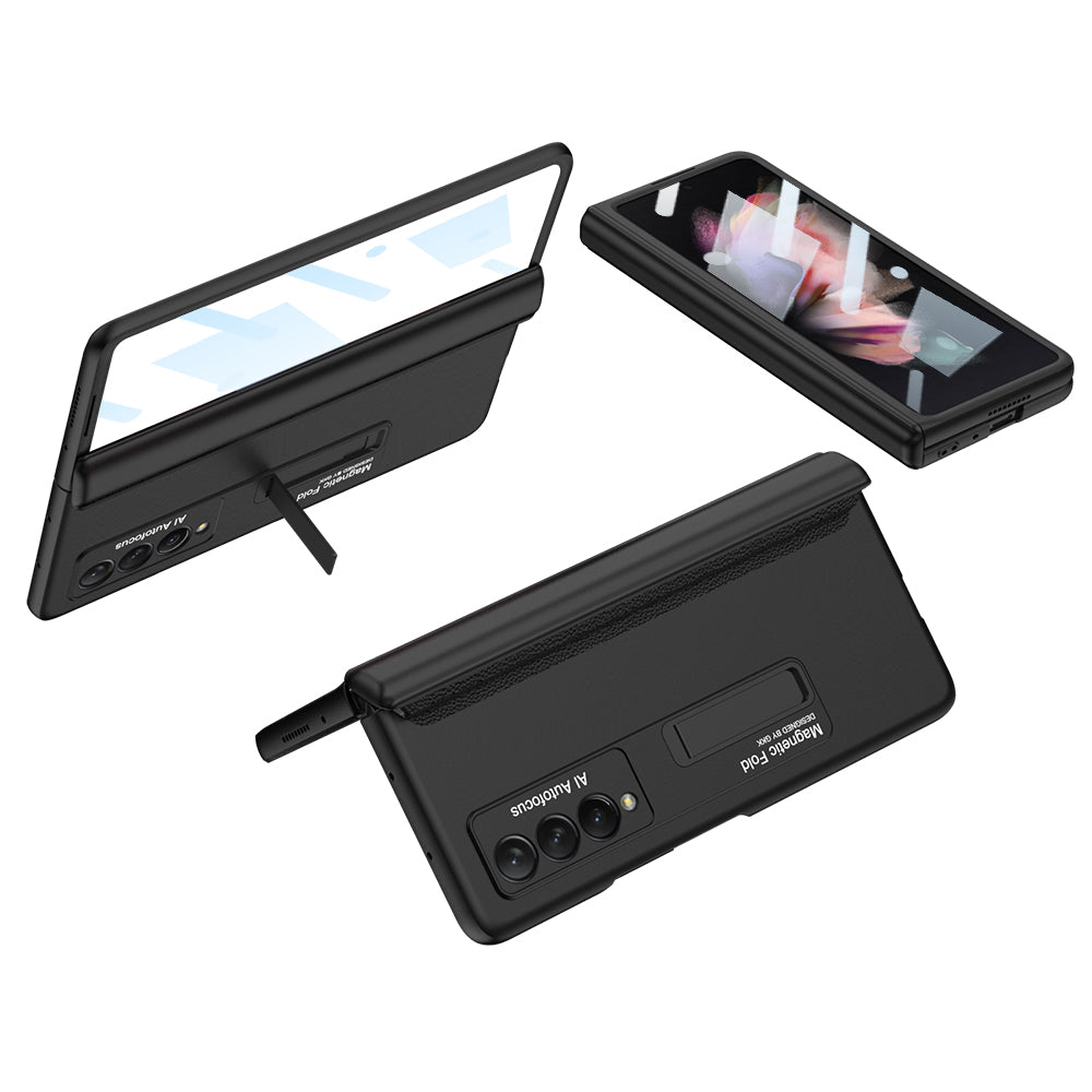 Galaxy Z Fold3 | HD Film | Magnetic Hinge Stand Cover