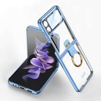 Phantom Plating Anti-drop Ring Bracket Case for Samsung Galaxy Z Flip5 Flip4 Flip3