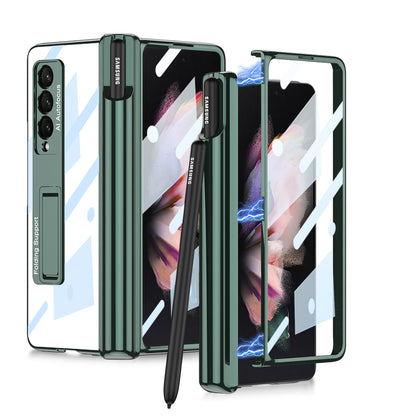 Magnetic S Pen Slot Holder Screen Protector Case for Samsung Galaxy Z Fold3
