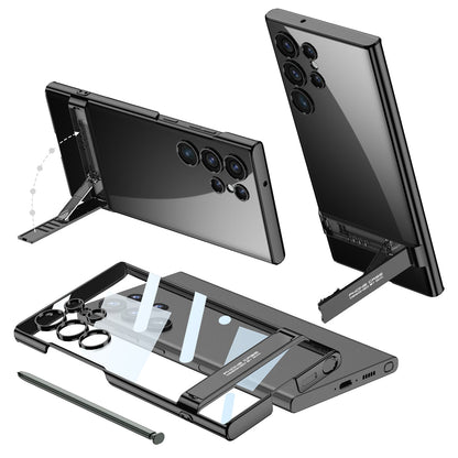 3 Level Adjustable Holder Plating Case for Samsung Galaxy S23 Ultra