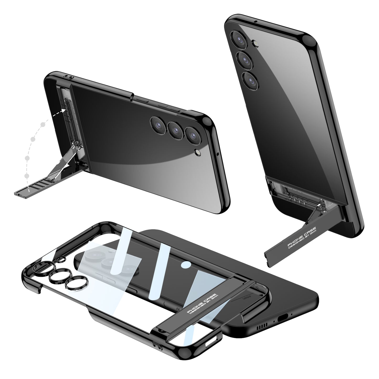 3 Level Adjustable Holder Plating Case for Samsung Galaxy S23