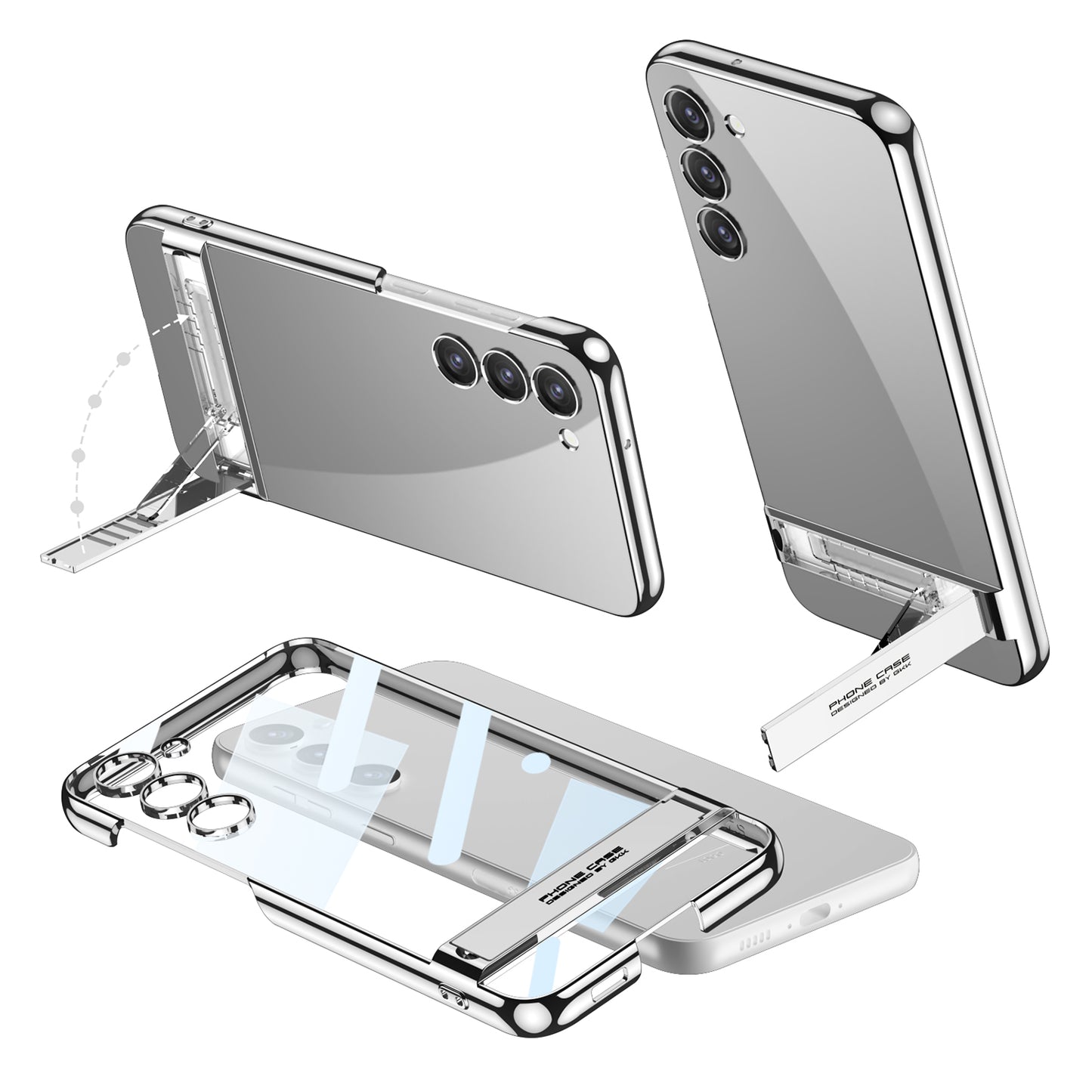 3 Level Adjustable Holder Plating Case for Samsung Galaxy S23