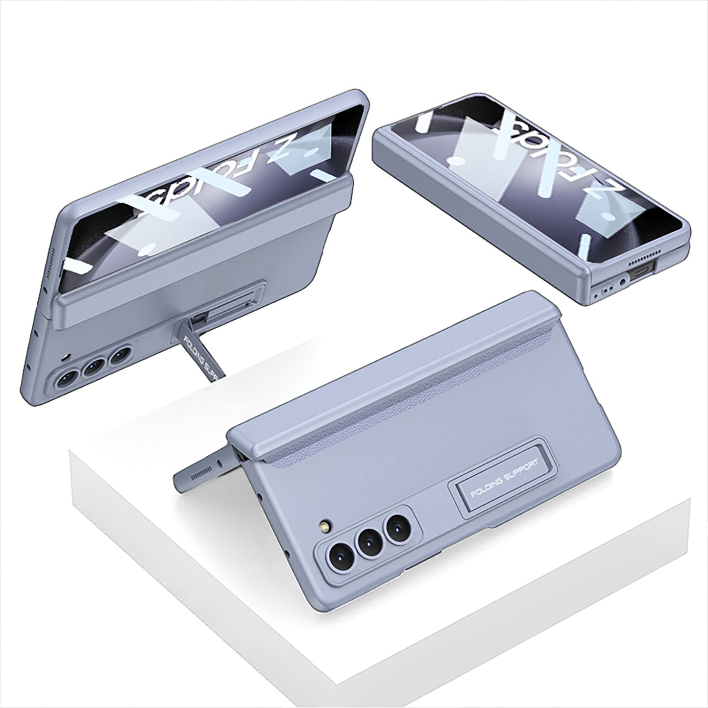 Galaxy Z Fold5 | HD Film | Magnetic Hinge Stand Cover