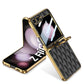 Luxury Leather Electroplating Diamond Protective Cover For Samsung Galaxy Z Flip 3/4/5