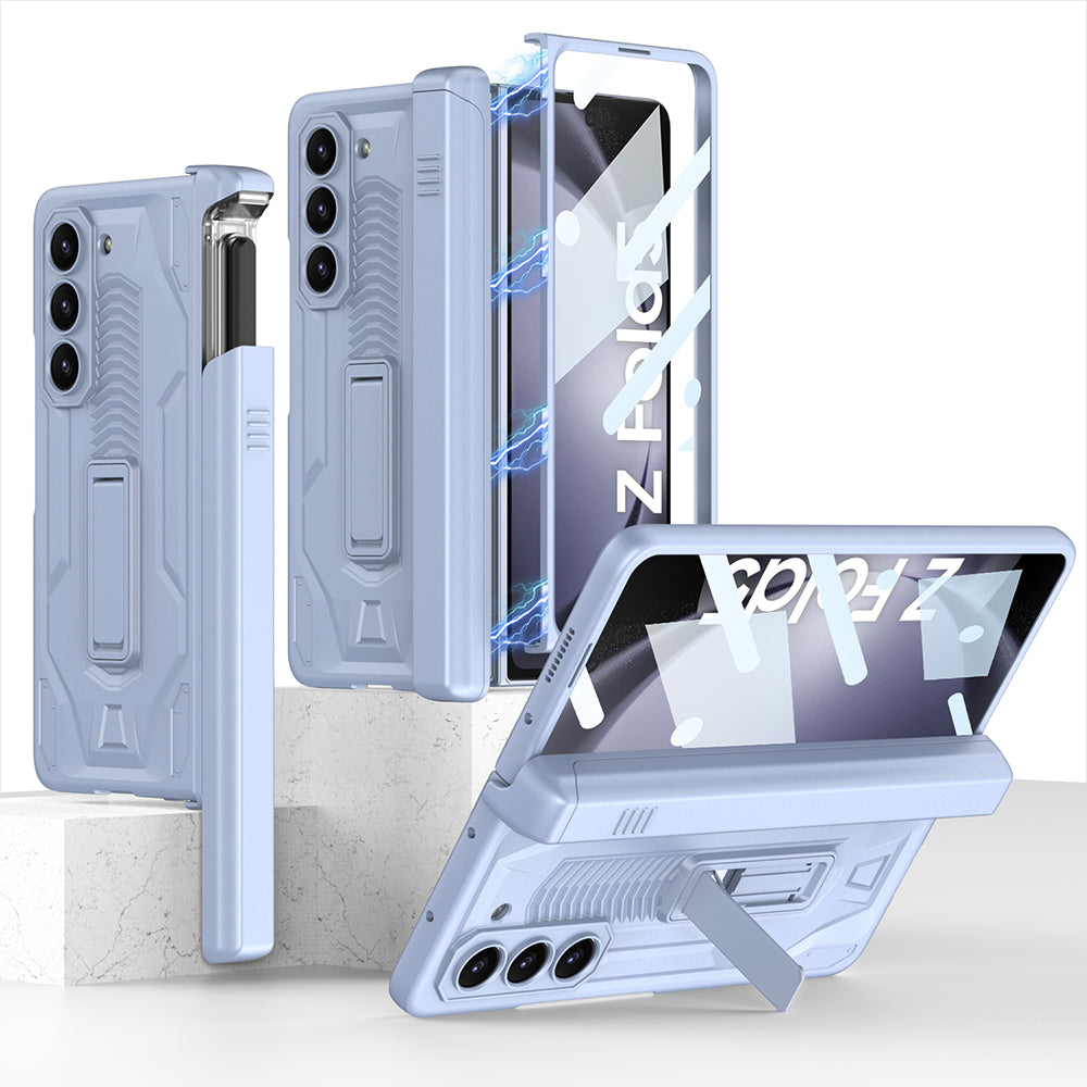 Magnetic Hinge Armor Bracket Slide S Pen Slot Cover for Samsung Galaxy Z Fold5