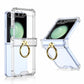 Airbag Ring Hinge Phone Case for Samsung Galaxy Z Flip5 Flip4 Flip3