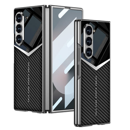 Electroplating Leather Shockproof Phone Case With Screen Protector For Galaxy Z Fold 7/6