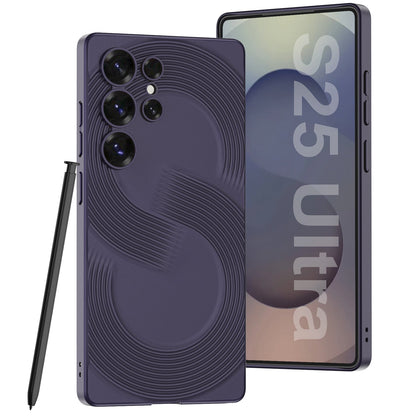 Frosted Ultra-Thin 3D line S Pattern Case for Samsung Galaxy S25 Ultra