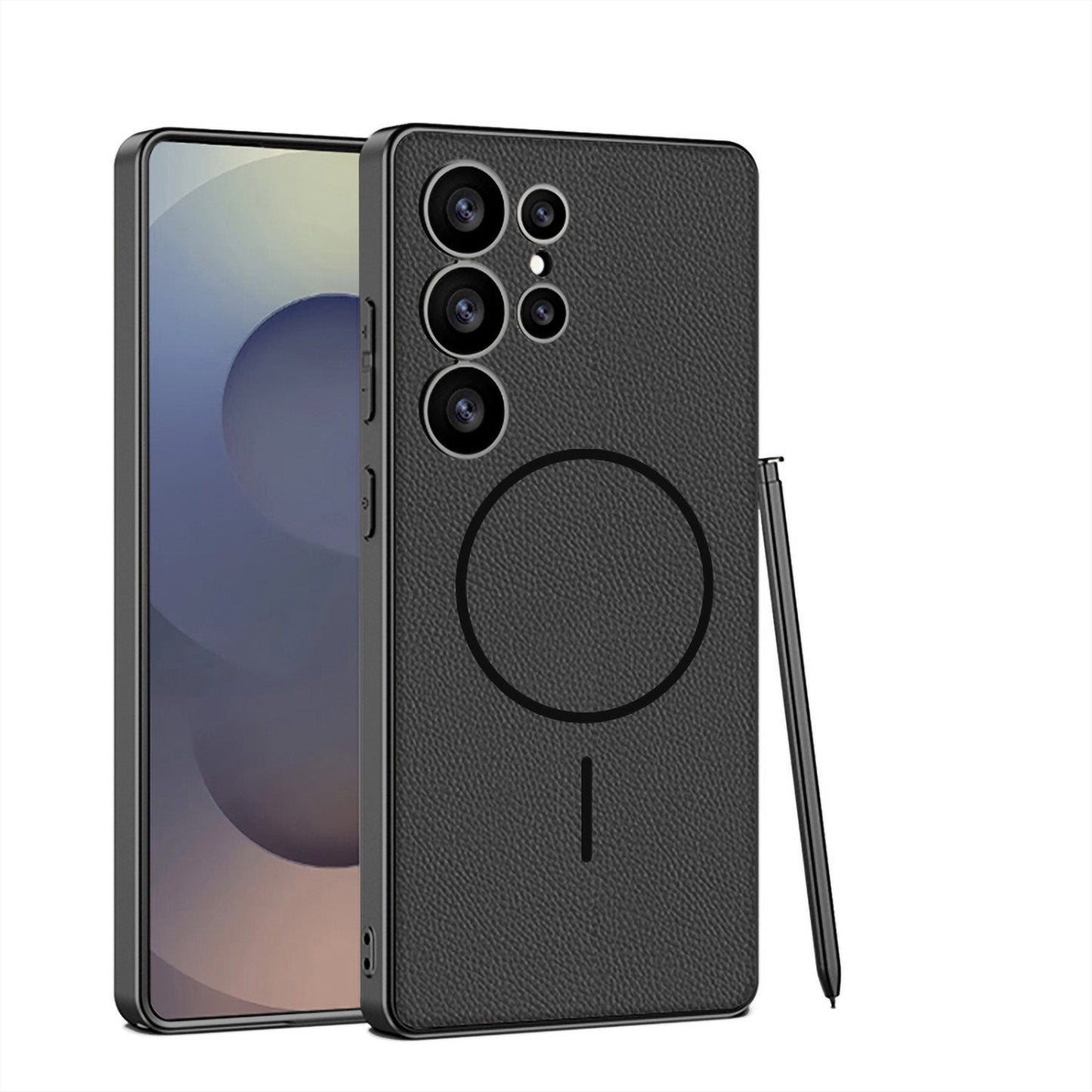 Magnetic Shockproof Leather Case for Galaxy S24 Ultra