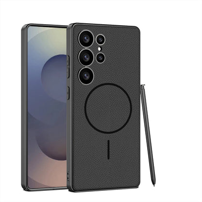 Magnetic Shockproof Leather Case for Galaxy S24 Ultra