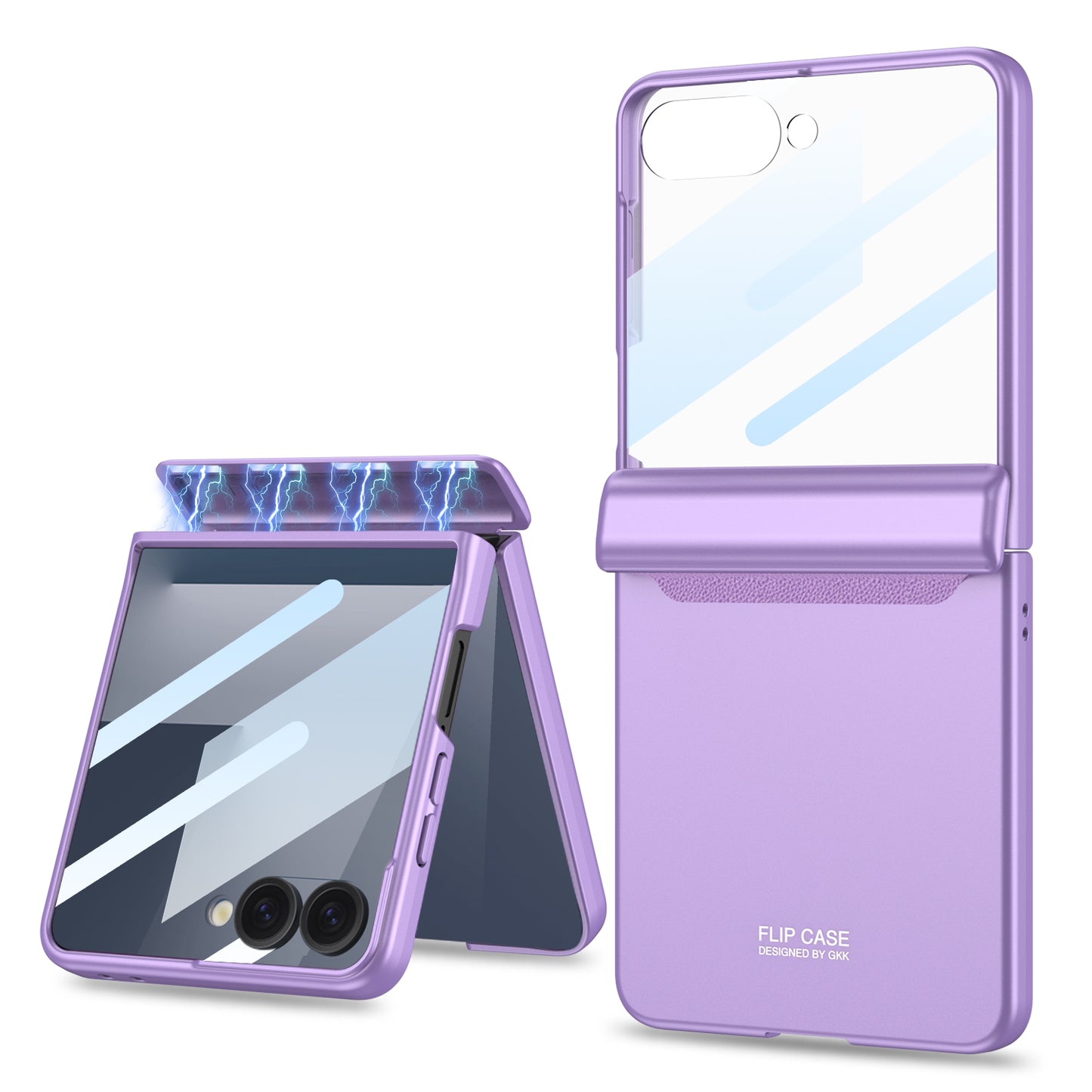 Magnetic Hinge All-inclusive Protection Cover with HD/Privacy Glass Film for Galaxy Z Flip 7