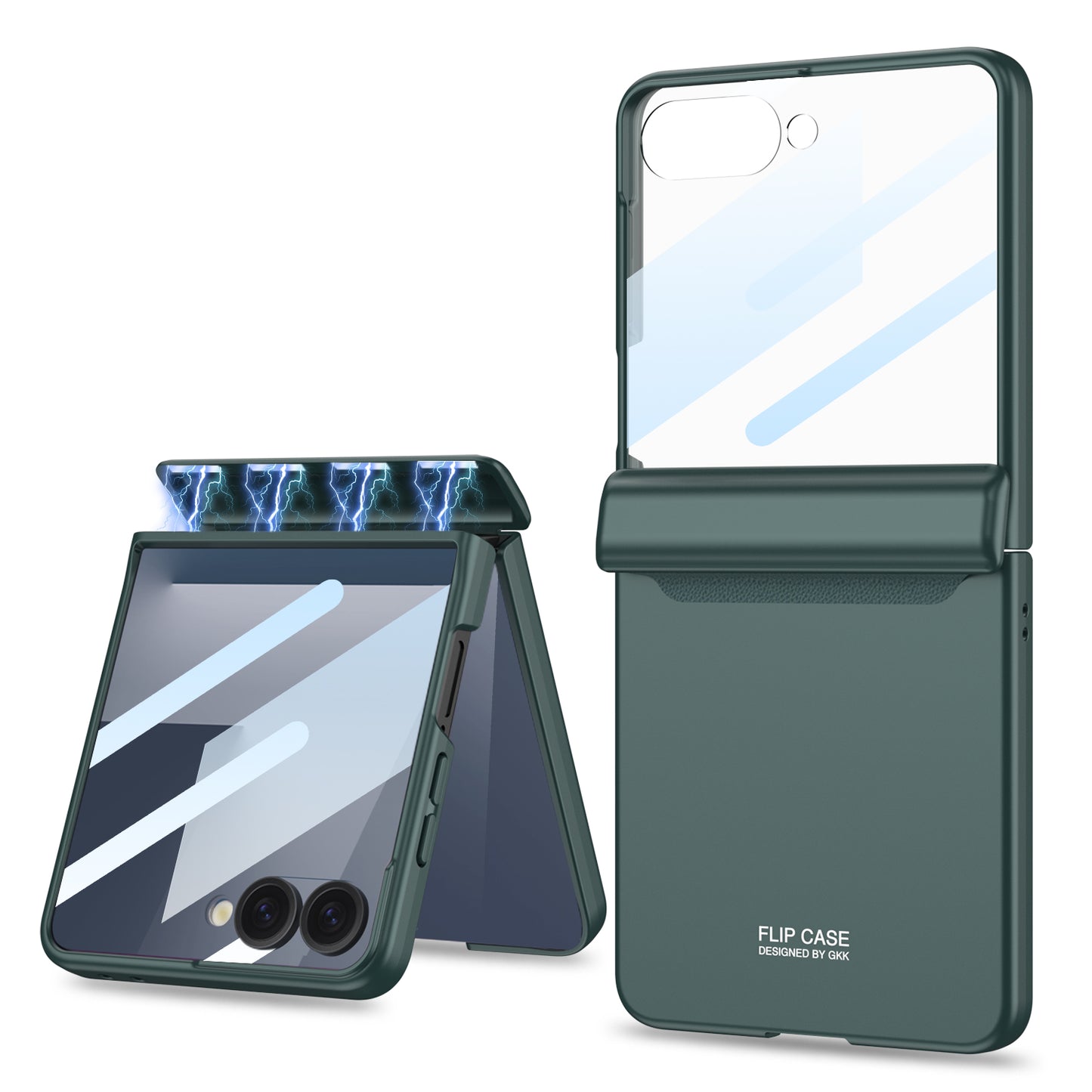 Magnetic Hinge All-inclusive Protection Cover with HD/Privacy Glass Film for Galaxy Z Flip 7