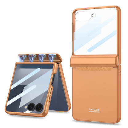 Magnetic Hinge All-inclusive Protection Cover with HD/Privacy Glass Film for Galaxy Z Flip 7
