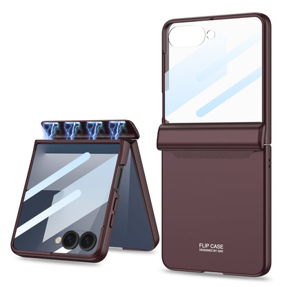 Magnetic Hinge All-inclusive Protection Cover with HD/Privacy Glass Film for Galaxy Z Flip 7