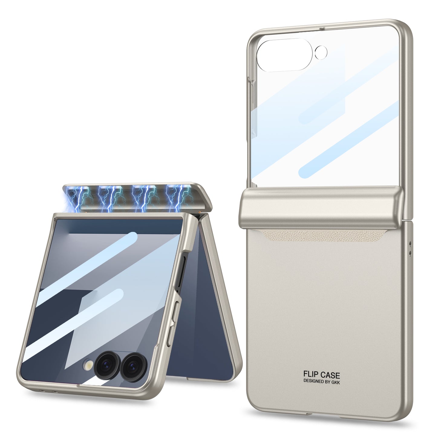 Magnetic Hinge All-inclusive Protection Cover with HD/Privacy Glass Film for Galaxy Z Flip 7