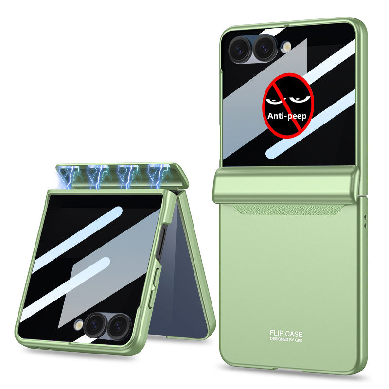 Magnetic Hinge All-inclusive Protection Cover with HD/Privacy Glass Film for Galaxy Z Flip 7