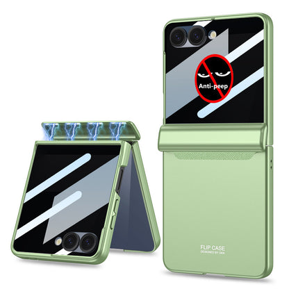 Magnetic Hinge All-inclusive Protection Cover with HD/Privacy Glass Film for Galaxy Z Flip 7