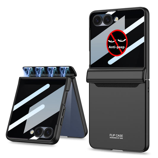 Magnetic Hinge All-inclusive Protection Cover with HD/Privacy Glass Film for Galaxy Z Flip 7