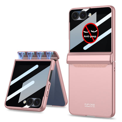 Magnetic Hinge All-inclusive Protection Cover with HD/Privacy Glass Film for Galaxy Z Flip 7