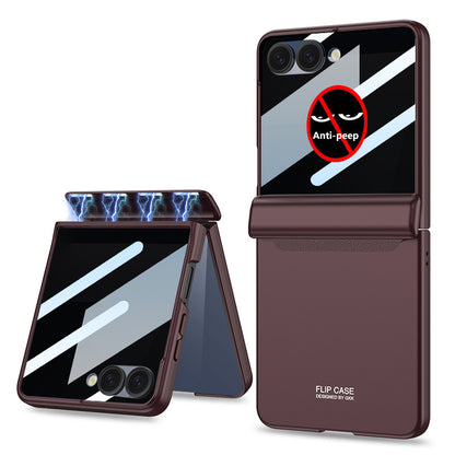 Magnetic Hinge All-inclusive Protection Cover with HD/Privacy Glass Film for Galaxy Z Flip 7