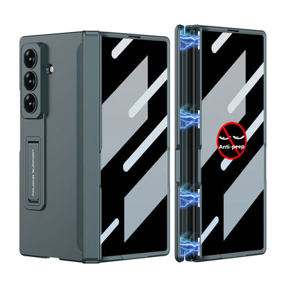 Magnetic Hinge Stand Anti-peep/HD Screen integrated Case for Galaxy Z Fold 7/6/5/4/3