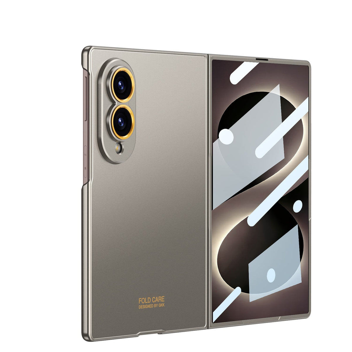 Galaxy Z Fold 8 Ultra-Thin Matte Case With Built-in Tempered Glass