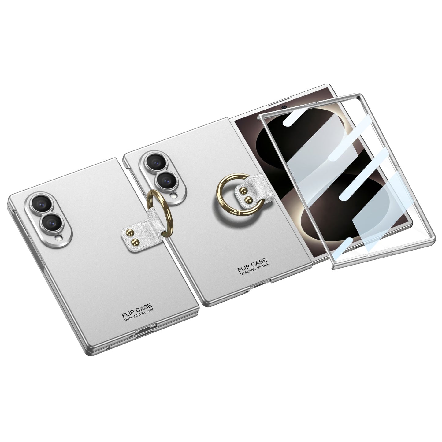 Galaxy Z Fold8 Wide Ultra Fashion Phone Case with Built-In Tempered Glass & Ring Holder