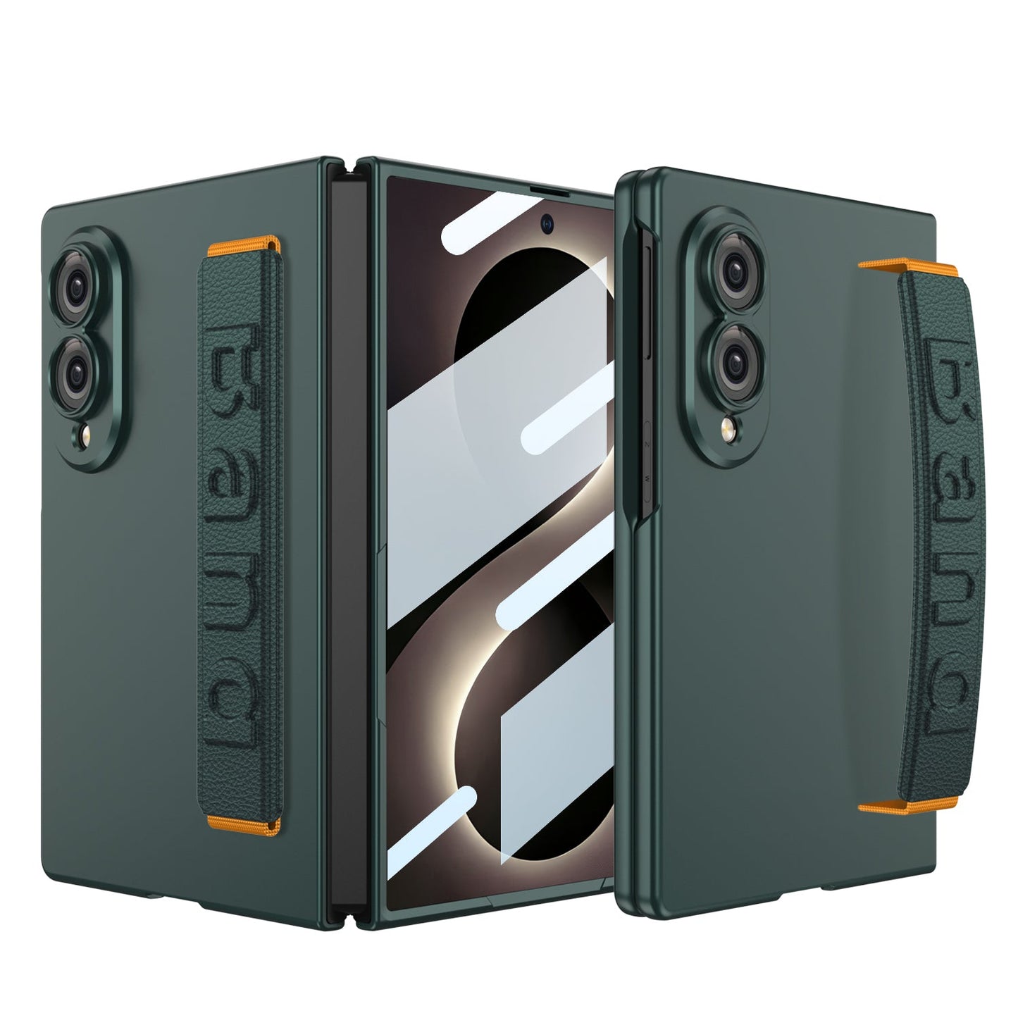Galaxy Z Fold8 Wide Ultra Fashion Phone Case with Built-In Tempered Glass & Wristband