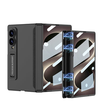 Galaxy Z Fold 8 Rugged Magnetic Hinge Protection Case with Built-In Kickstand & Screen Glass Film