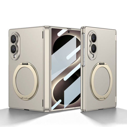 Luxurious Magnetic Ring Holder Phone Case For Galaxy Z Fold7 Fold8 Wide Ultra