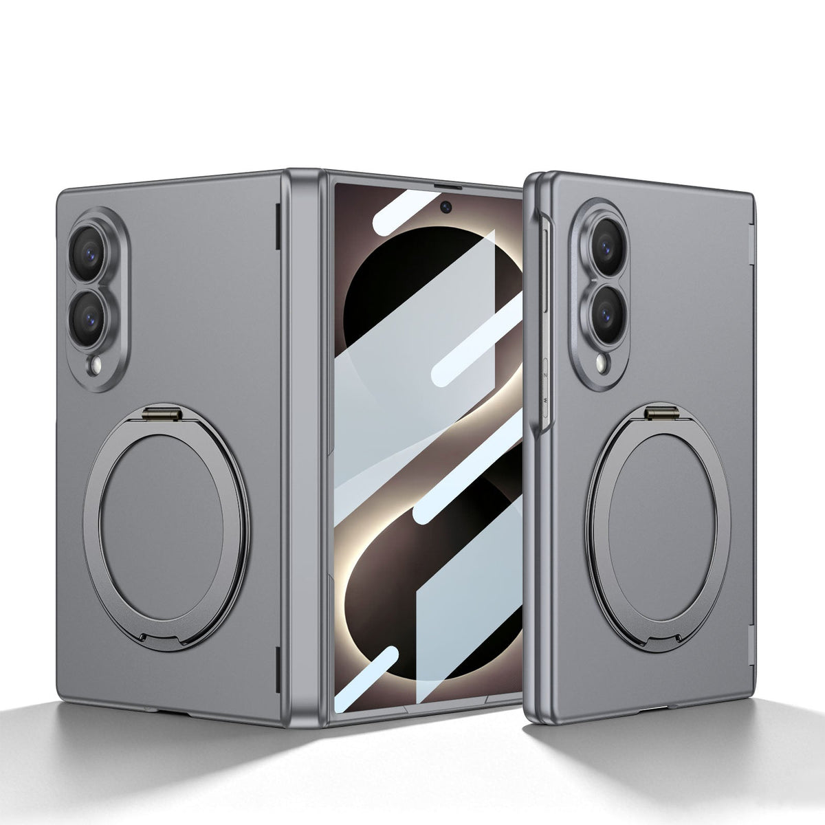 Luxurious Magnetic Ring Holder Phone Case For Galaxy Z Fold8 Wide Ultra