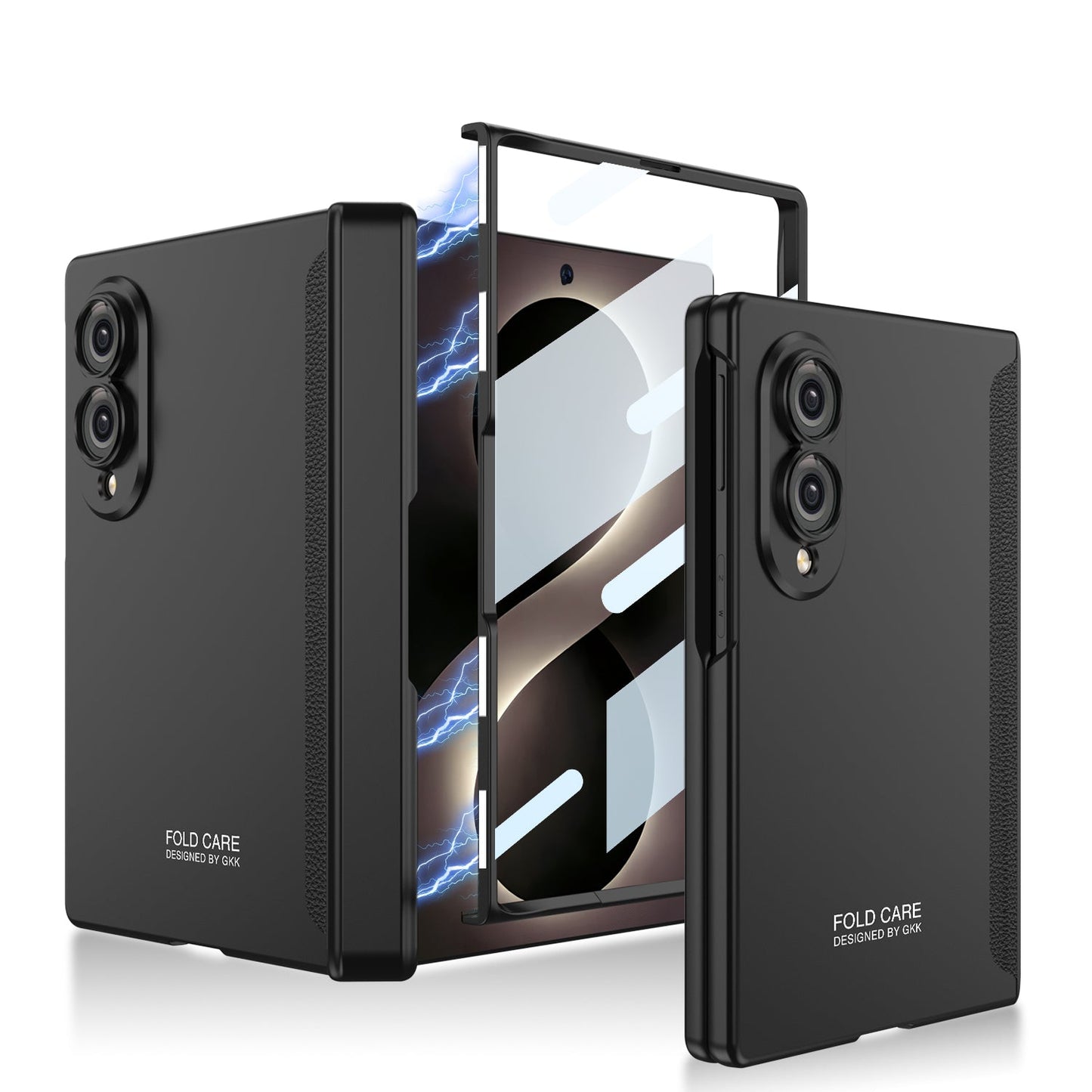 Magnetic Hinge All-included Case With Screen Glass Protector For Galaxy Z Fold 8