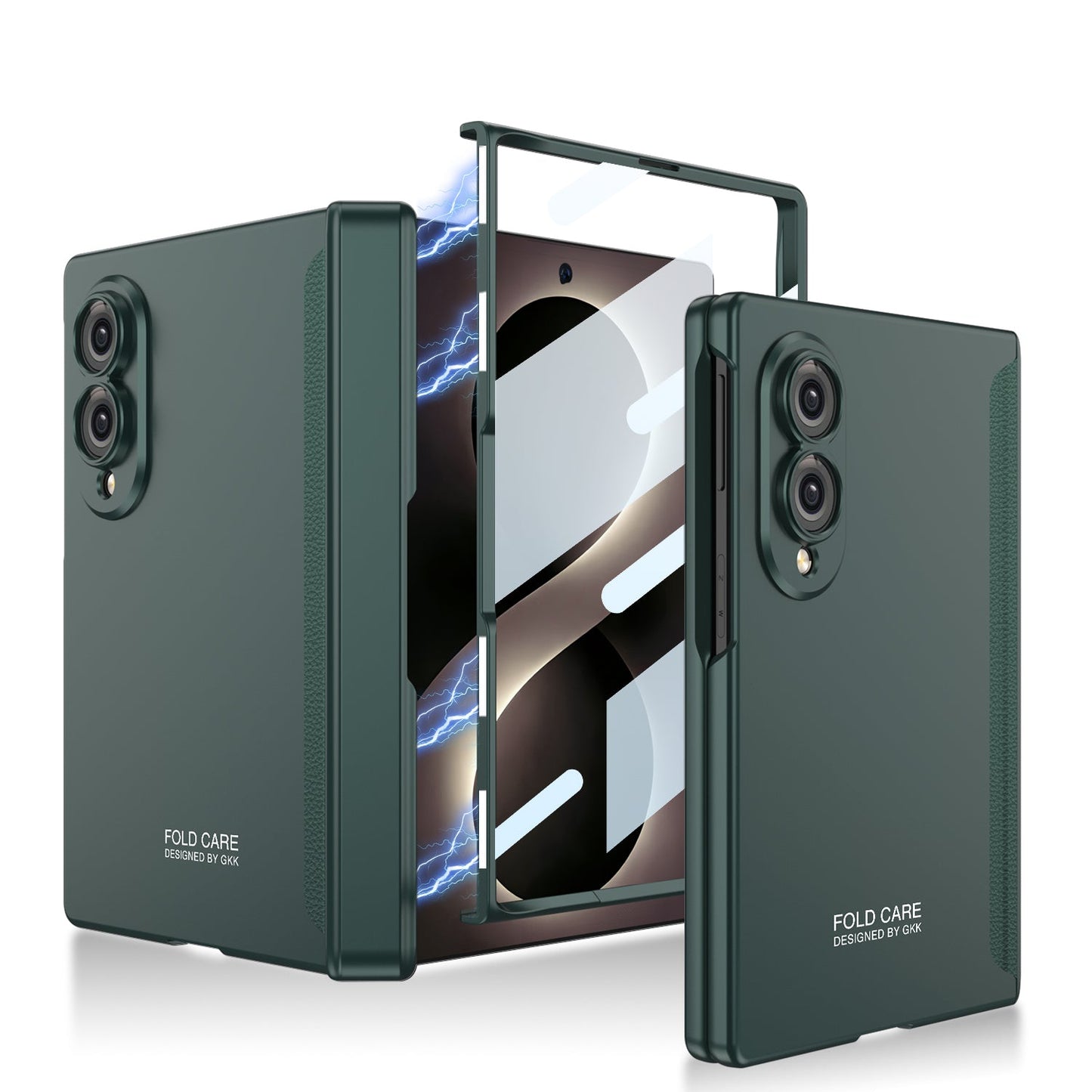 Magnetic Hinge All-included Case With Screen Glass Protector For Galaxy Z Fold 8
