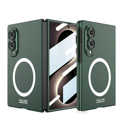 Galaxy Z Fold 8/7/6/5/4 Wide Ultra Fashion Phone Case with Built-In Tempered Glass & Magnetic Coil