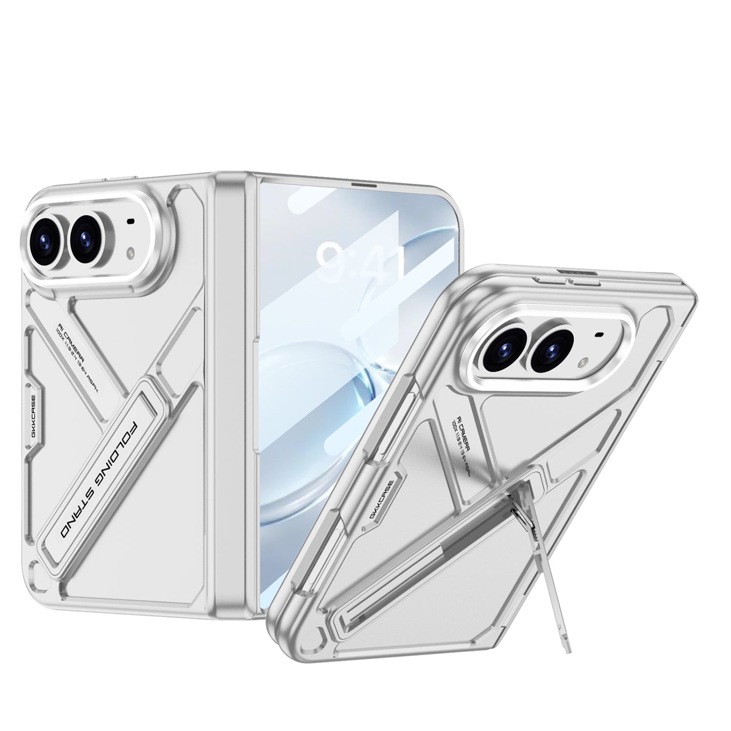 Armor Full-Body Protection Case For iPhone Ultra – Hidden Kickstand,Tempered Glass Screen Protector