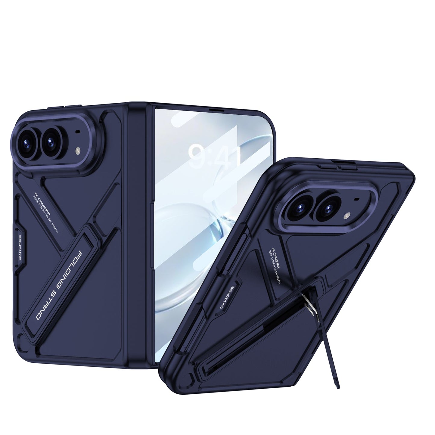 Armor Full-Body Protection Case For iPhone Ultra – Hidden Kickstand,Tempered Glass Screen Protector