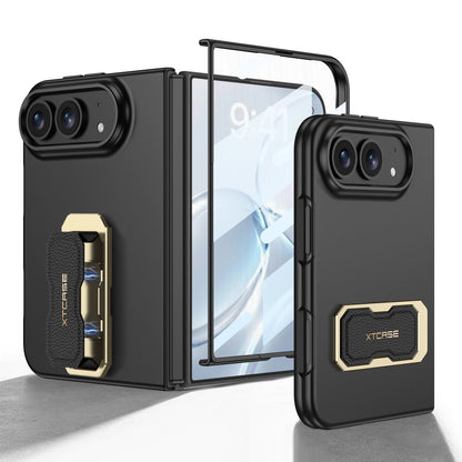 iPhone Ultra | Slim Full‑Coverage Phone Case Built-in Tempered Glass Film & Magnetic Finger‑Ring Grip
