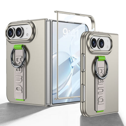 iPhone Ultra | Slim Full‑Coverage Phone Case Built-in Tempered Glass Film & Wrist Strap with Finger Ring Grip