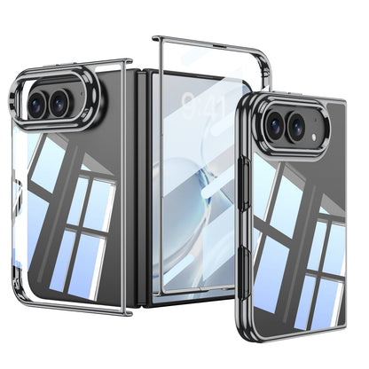 iPhone Ultra | Ultra‑Slim Clear Plating Phone Case Built-in Tempered Glass Film