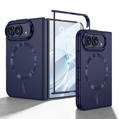 iPhone Ultra | Slim Full‑Coverage Phone Case Built-in Tempered Glass Film & Magnetic Ring