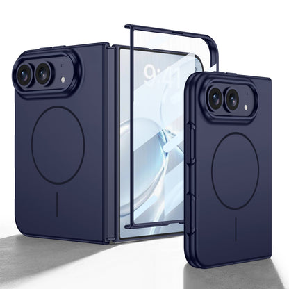 iPhone Ultra | Slim Full‑Coverage Phone Case Built-in Tempered Glass Film & Magnetic Ring