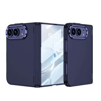 iPhone Ultra - Magnetic Hinge Protection Fashion Cover Built-in Tempered Glass Film