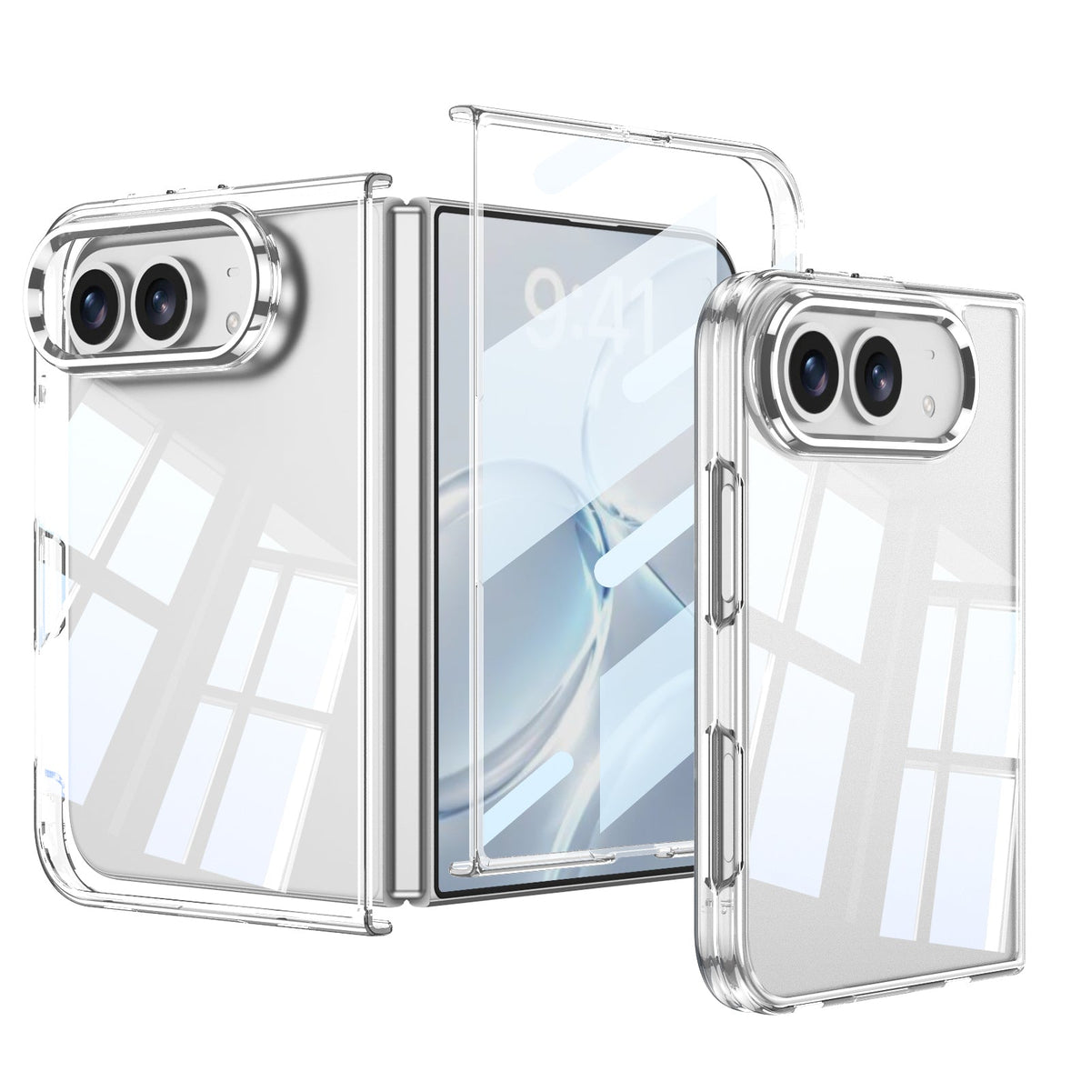 iPhone Ultra | Ultra‑Slim Clear Plating Phone Case Built-in Tempered Glass Film