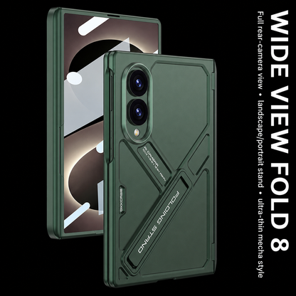 Armor Full-Body Protection Case For Galaxy Z Fold 8 ¨C Hidden Kickstand,Tempered Glass Screen Protector