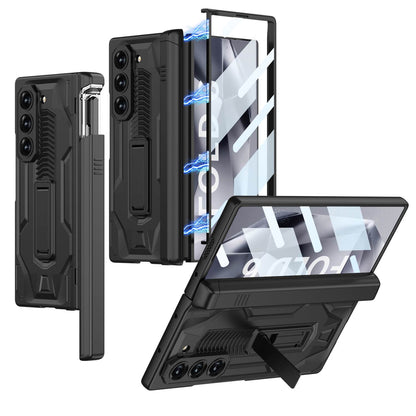 Magnetic Hinge Armor Bracket S Pen Slot Integrated Screen Glass Case for Galaxy Z Fold6