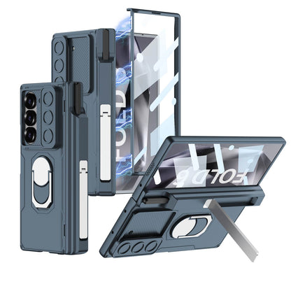 Magnetic Hinge Ring Bracket S Pen Slot Integrated Screen Glass Armor Case for Galaxy Z Fold6