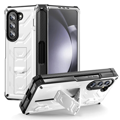 Double-Cover Mecha all-inclusive Rugged Phone Case For Samsung Galaxy Z Fold5 Fold4 Fold3 5G - Mycasety Mycasety